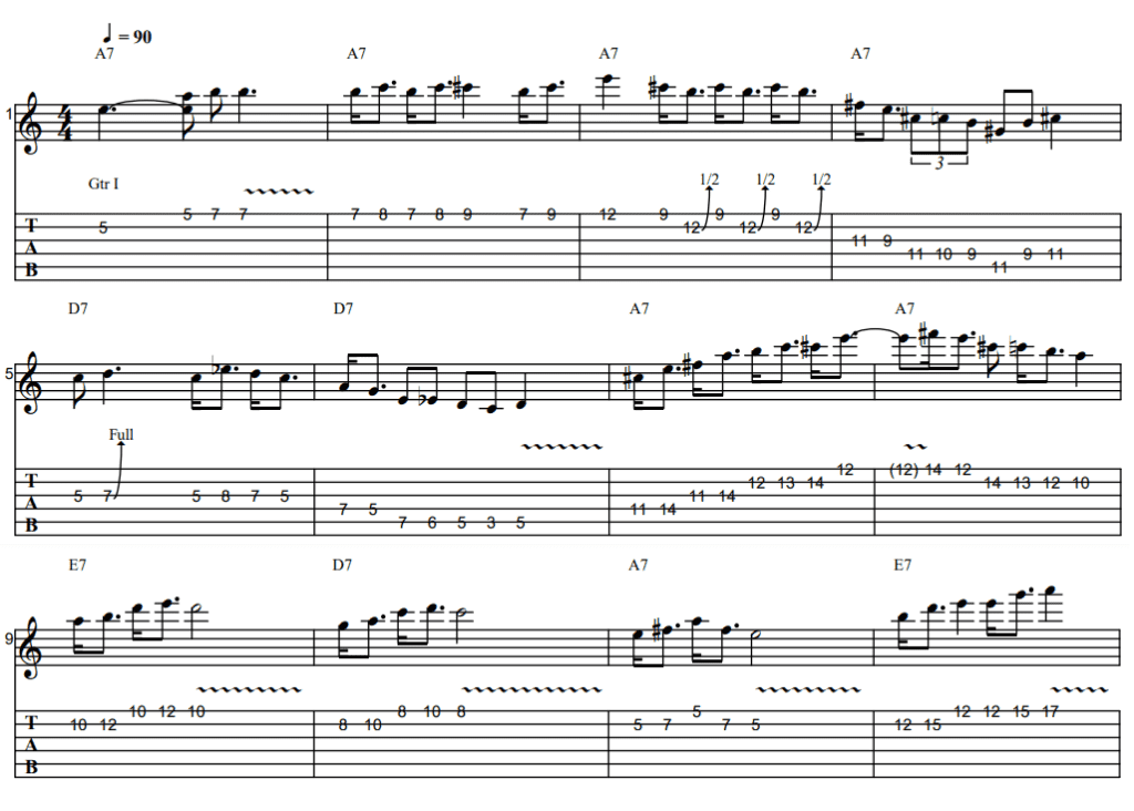 A blues exercise