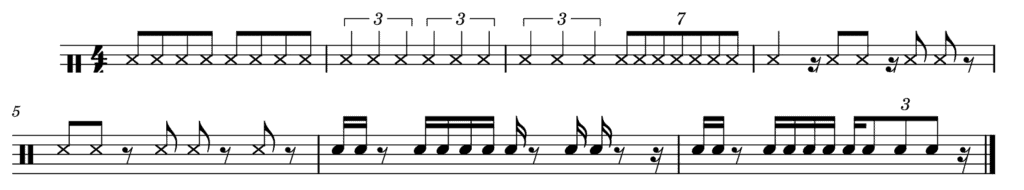 Advanced rhythm excercises
