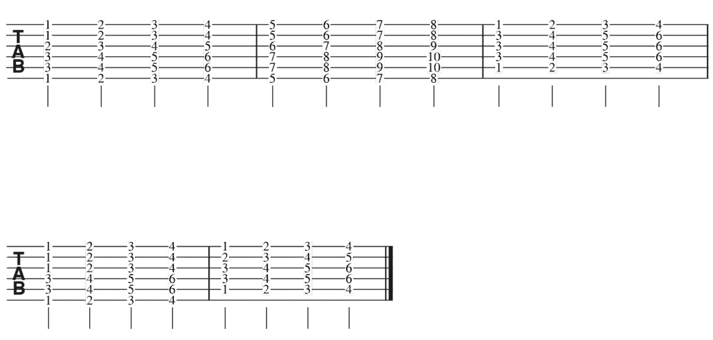 B barre chord exercise