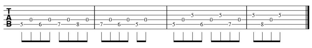 B chord exercise