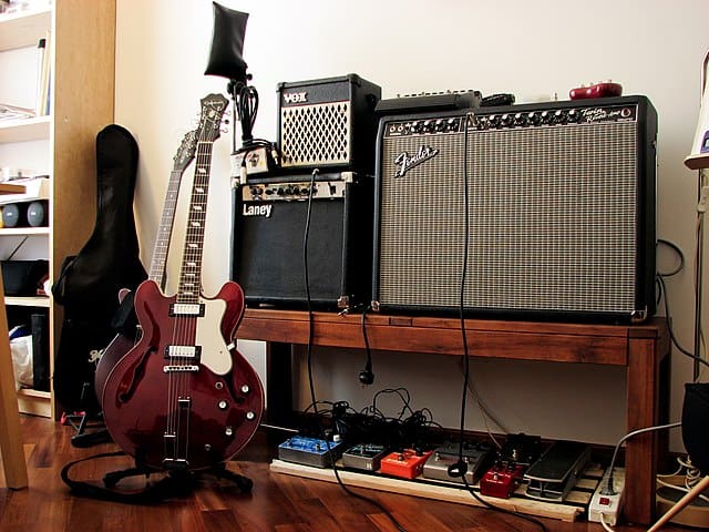Playing loud guitar amps at home